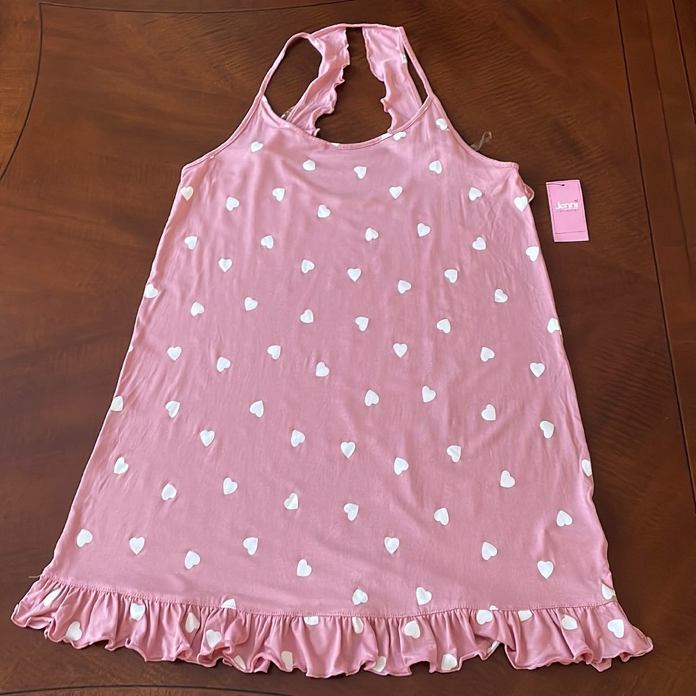 Jenni Intimates Valentines Hearts Chemise Nightgown